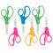 School Left And Right Handed Kids Scissors, 5", Blunt, Colors Vary, Pack Of 6